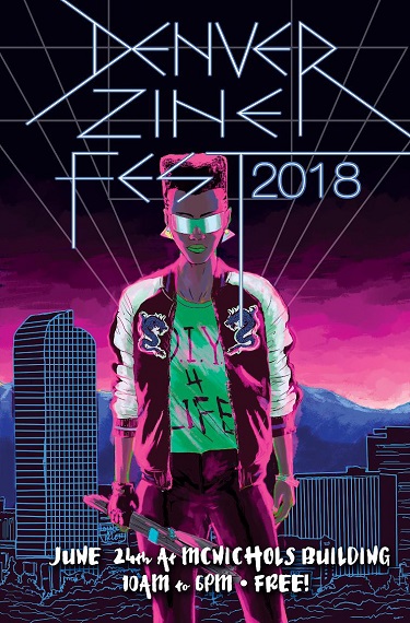 2018 Denver Zine Fest Poster (no logos) - small